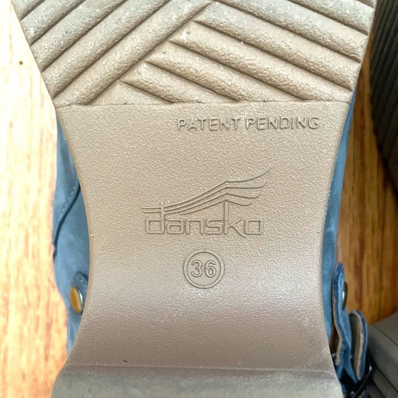 Dansko Open Back Clog - Berry Burnished Nubuck - Picture 4 of 5